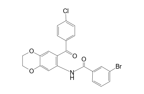 3-Bromo-N-[7-(4-chlorobenzoyl)-2,3-dihydro-1,4-benzodioxin-6-yl]benzamide