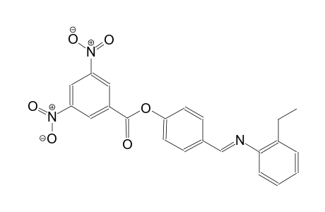 phenol, 4-[(E)-[(2-ethylphenyl)imino]methyl]-, 3,5-dinitrobenzoate (ester)