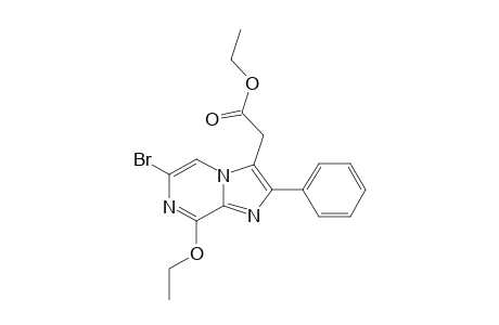 6-BrOMO-8-ETHOXY-3-(ETHOXYCARBONYLMETHYL)-2-PHENYLIMIDAZO-[1,2-A]-PYRAZINE