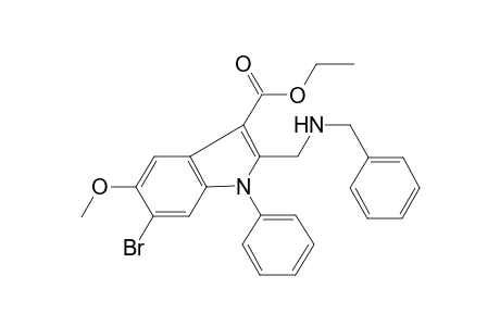 2-[(benzylamino)methyl]-6-bromo-5-methoxy-1-phenyl-indole-3-carboxylic acid ethyl ester
