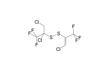 (1-TRIFLUOROMETHYL-2-CHLOROVINYL,1'-TRIFLUOROMETHYL-1',2'-DICHLOROETHYL)DISULPHIDE