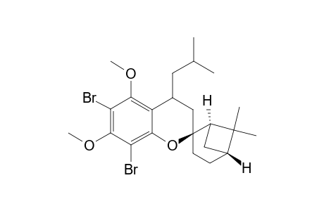 Spiro[2H-1-benzopyran-2,2'-bicyclo[3.1.1]heptane], 6,8-dibromo-3,4-dihydro-5,7-dimethoxy-6',6'-dimethyl-4-(2-methylpropyl)-, [1'R-[1'.alpha.,2'.beta.(S*),5'.alpha.]]-