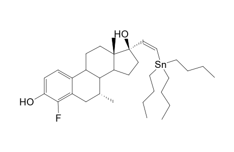 4-Fluoro-7-.alpha.-methyl-(17.alpha.,20E)-21-(tri-n-butylstannyl)vinylestradiol