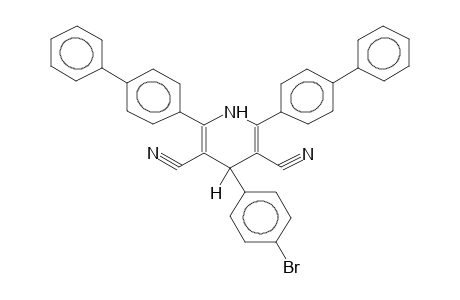 2,6-BIS(4-BIPHENYLYL)-3,5-DICYANO-4-(4-BROMOPHENYL)-1,4-DIHYDROPYRIDINE
