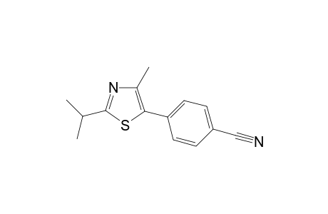 4-(2-Isopropyl-4-methylthiazol-5-yl)benzonitrile