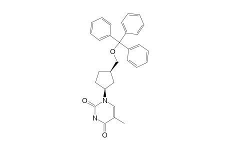 5-methyl-1-[(1S,3R)-3-[tri(phenyl)methoxymethyl]cyclopentyl]pyrimidine-2,4-quinone