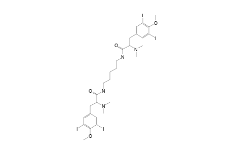N,N'-(PENTANE-1,5-DIYL)-BIS-[3-(3,5-DIIODO-4-METHOXYPHENYL)-2-METHYLAMINO-PROPANAMIDE