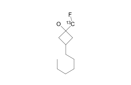 1-(FLUOROMETHYLENE-(13)-C)-3-HEXYLCYCLOBUTANOL;DIASTEREOMER_1