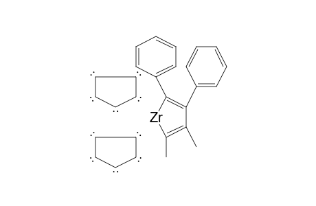 1-Zircona-2,4-cyclopentadiene, 2,3-dimethyl-4,5-diphenyl-bis(.eta.-5-cyclopentadienyl)-