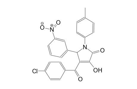 4-(4-chlorobenzoyl)-3-hydroxy-1-(4-methylphenyl)-5-(3-nitrophenyl)-1,5-dihydro-2H-pyrrol-2-one