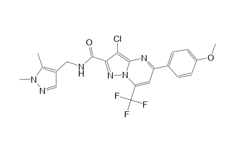 3-chloro-N-[(1,5-dimethyl-1H-pyrazol-4-yl)methyl]-5-(4-methoxyphenyl)-7-(trifluoromethyl)pyrazolo[1,5-a]pyrimidine-2-carboxamide