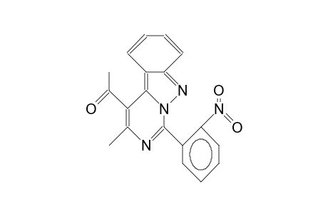4-Acetyl-3-methyl-1-(nitrophenyl)-pyrimido[1,6-B]indazol
