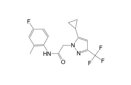 2-[5-cyclopropyl-3-(trifluoromethyl)-1H-pyrazol-1-yl]-N-(4-fluoro-2-methylphenyl)acetamide