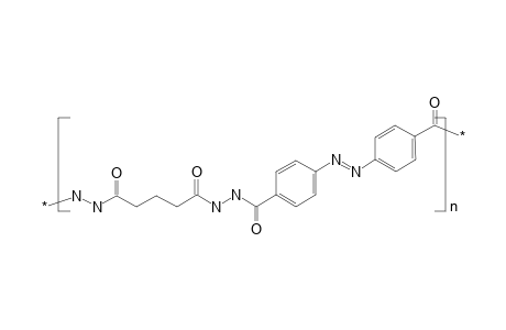 Poly(4,4'-azodibenzene glutaric hydrazide)