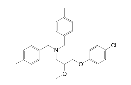 3-(4-Chloranylphenoxy)-2-methoxy-N,N-bis[(4-methylphenyl)methyl]propan-1-amine