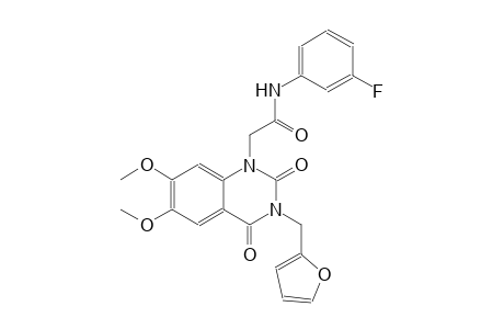 N-(3-fluorophenyl)-2-(3-(2-furylmethyl)-6,7-dimethoxy-2,4-dioxo-3,4-dihydro-1(2H)-quinazolinyl)acetamide