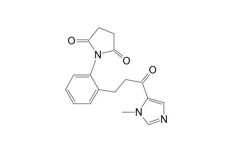 2,5-Pyrrolidinedione, 1-[2-[3-(1-methyl-1H-imidazol-5-yl)-3-oxopropyl]phenyl]-
