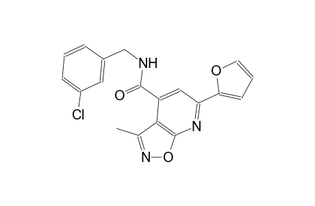 isoxazolo[5,4-b]pyridine-4-carboxamide, N-[(3-chlorophenyl)methyl]-6-(2-furanyl)-3-methyl-