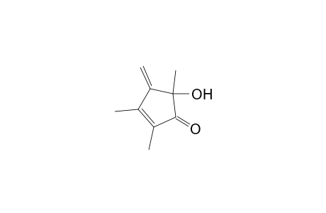 2,3,5-trimethyl-4-methylidene-5-oxidanyl-cyclopent-2-en-1-one
