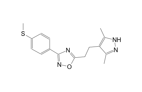1,2,4-oxadiazole, 5-[2-(3,5-dimethyl-1H-pyrazol-4-yl)ethyl]-3-[4-(methylthio)phenyl]-
