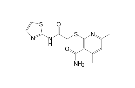 4,6-Dimethyl-2-(thiazol-2-ylcarbamoylmethylsulfanyl)-nicotinamide