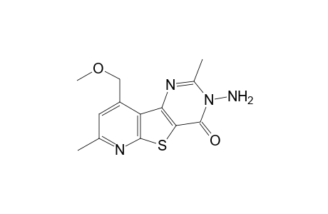 Pyrido[2,3-b]pyrimido[4,5-d]thiophen-4(3H)-one, 3-amino-9-methoxymethyl-2,7-dimethyl-