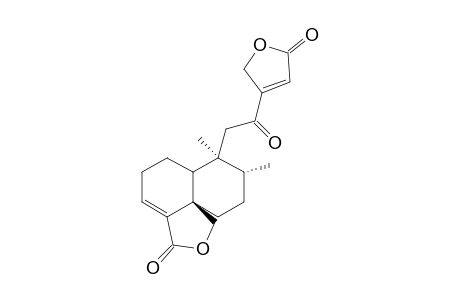 1H-Naphtho[1,8a-c]furan-3(5H)-one, 7-[2-(2,5-dihydro-5-oxo-3-furanyl)-2-oxoethyl]-6,6a,7,8,9,10-hexahydr o-7,8-dimethyl-, [6aR-(6a.alpha.,7.alpha.,8.beta.,10aR*)]-