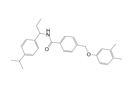 4-[(3,4-dimethylphenoxy)methyl]-N-[1-(4-isopropylphenyl)propyl]benzamide