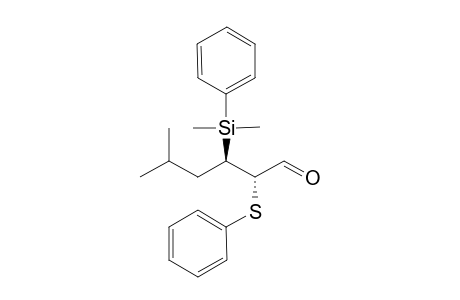 (2S,3R)-3-[dimethyl(phenyl)silyl]-5-methyl-2-(phenylthio)hexanal