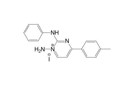 1-Amino-4-(p-tolyl)-2-(phenylamino)pyrimidinium iodide