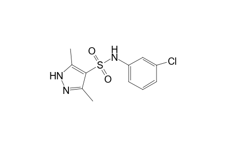 N-(3-chlorophenyl)-3,5-dimethyl-1H-pyrazole-4-sulfonamide