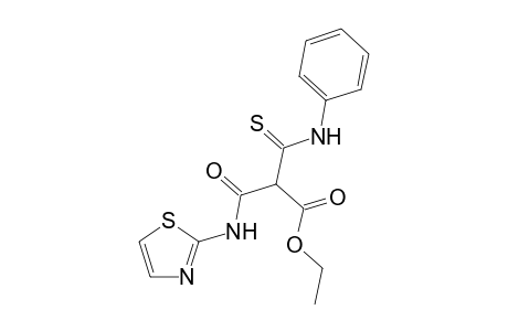 Ethyl 3-oxo-2-(phenylcarbamothioyl)-3-(thiazol-2-ylamino)propanoate