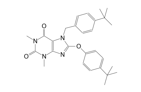 7-(4-tert-butylbenzyl)-8-(4-tert-butylphenoxy)-1,3-dimethyl-3,7-dihydro-1H-purine-2,6-dione