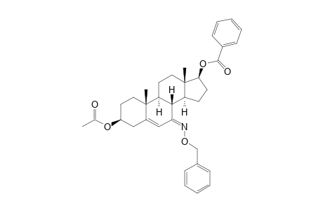 (SYN)-3-BETA-ACETOXY-17-BETA-BENZOYLOXY-5-ANDROSTEN-7-O-BENZYLOXIME
