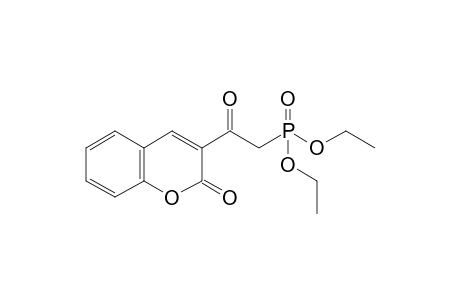 3-(2-Diethoxyphosphoryl-1-oxoethyl)-1-benzopyran-2-one