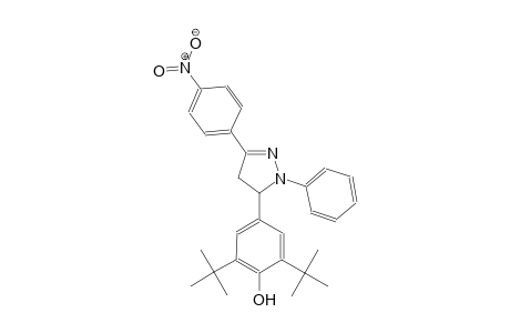 2,6-ditert-butyl-4-[3-(4-nitrophenyl)-1-phenyl-4,5-dihydro-1H-pyrazol-5-yl]phenol