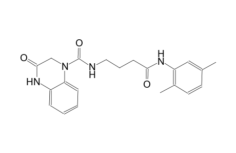 1(2H)-quinoxalinecarboxamide, N-[4-[(2,5-dimethylphenyl)amino]-4-oxobutyl]-3,4-dihydro-3-oxo-