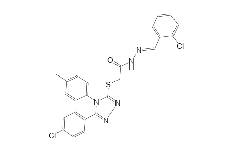 acetic acid, [[5-(4-chlorophenyl)-4-(4-methylphenyl)-4H-1,2,4-triazol-3-yl]thio]-, 2-[(E)-(2-chlorophenyl)methylidene]hydrazide