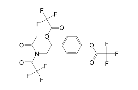 Acetic acid, trifluoro-, 4-[2-[acetyl(trifluoroacetyl)amino]-1-[(trifluoroacetyl)oxy]ethyl]phenyl ester, (.+-.)-