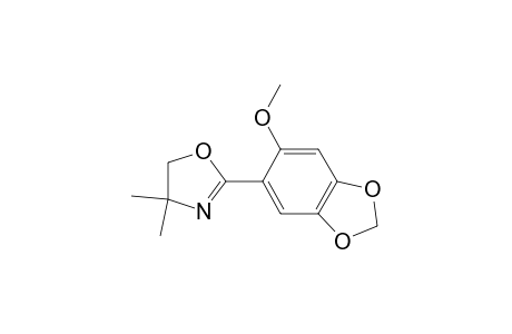 2-(6-Methoxy-1,3-benzodioxol-5-yl)-4,4-dimethyl-2-oxazoline