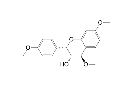 2H-1-Benzopyran-3-ol, 3,4-dihydro-4,7-dimethoxy-2-(4-methoxyphenyl)-, (2.alpha.,3.alpha.,4.beta.)-(.+-.)-