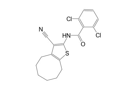 2,6-dichloro-N-(3-cyano-4,5,6,7,8,9-hexahydrocycloocta[b]thien-2-yl)benzamide
