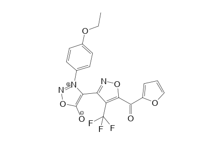 3-(p-Ethyloxyphenyl)-4-(4'-trifluoromethyl-5'-furylcarbonyloxazol-3'-yl)sydnone