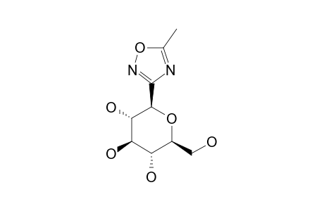 3-C-(BETA-D-GLUCOPYRANOSYL)-5-METHYL-1,2,4-OXADIAZOLE