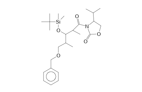 2-Oxazolidinone, 3-[2,4-dideoxy-3-O-[(1,1-dimethylethyl)dimethylsilyl]-5-O-(phenylmethyl)-l-arabinonoyl]-4-(1-methylethyl)-, (R)-
