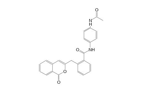 N-[4-(acetylamino)phenyl]-2-[(1-oxo-1H-2-benzopyran-3-yl)methyl]benzamide