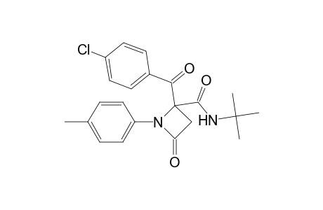 N-tert-Butyl-2-(4-chlorobenzoyl)-1-p-tolyl-4-oxoazetidine-2-carboxamide