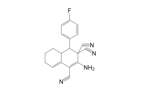 2-Amino-4-(4-fluorophenyl)-4a,5,6,7-tetrahydro-1,3,3(4H)-naphthalenetricarbonitrile
