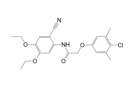 2-(4-Chloranyl-3,5-dimethyl-phenoxy)-N-(2-cyano-4,5-diethoxy-phenyl)ethanamide