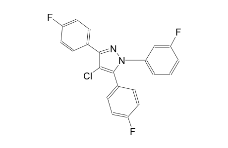 4-chloro-1-(3-fluorophenyl)-3,5-bis(4-fluorophenyl)-1H-pyrazole